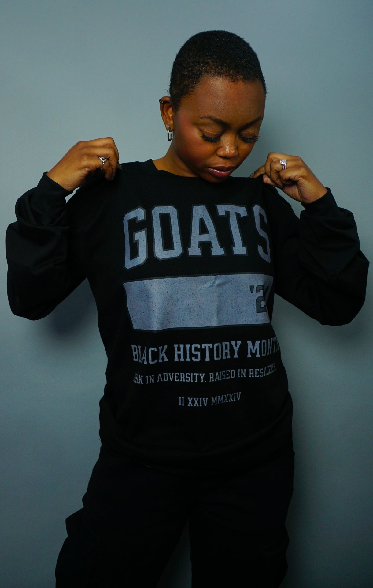 Black History Month Heavy Crew - Black/Gray